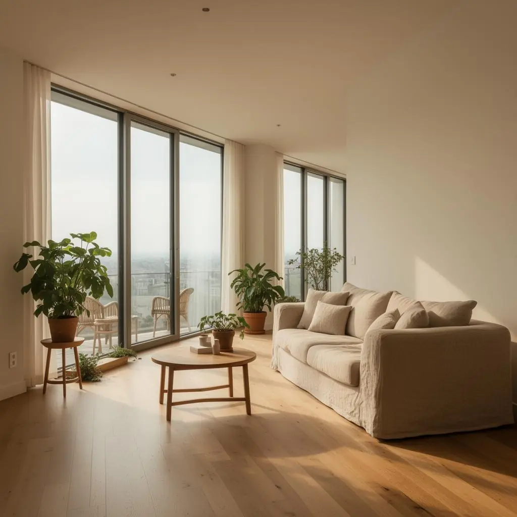 Interior of a verified apartment for mid-term stays