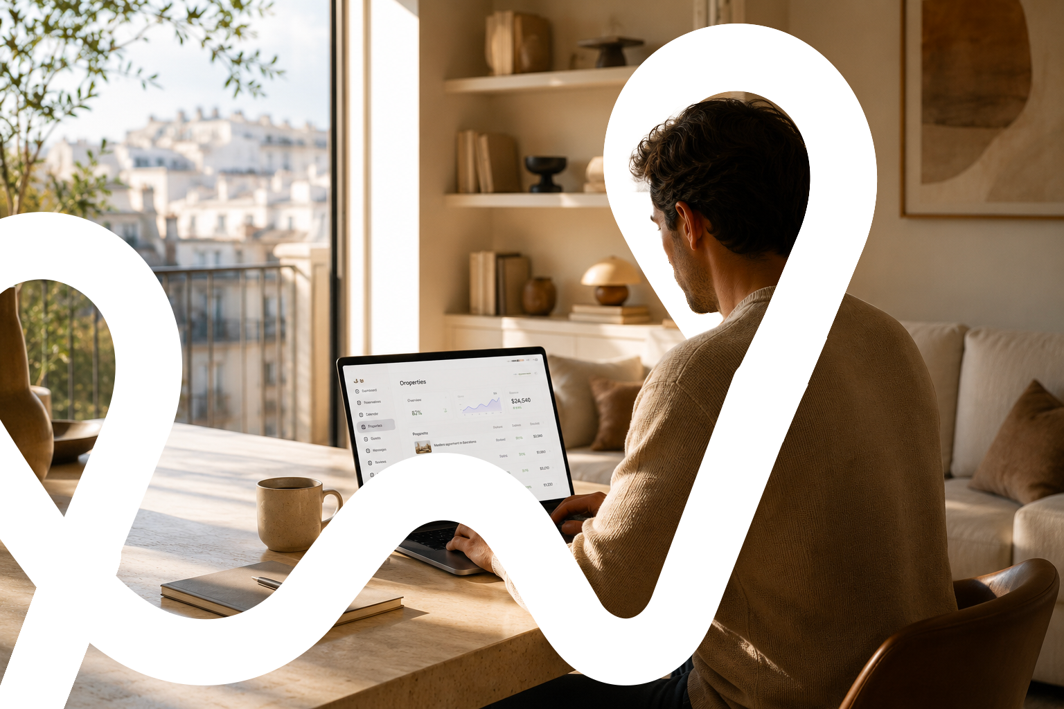 Owner monitoring accommodation performance from home