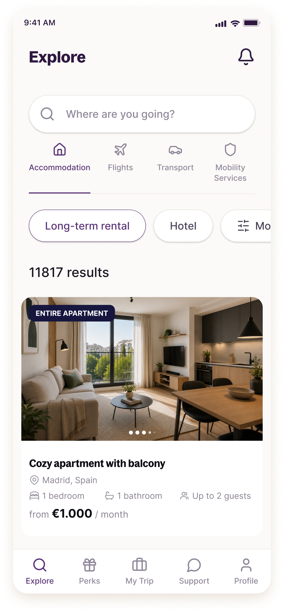 Find your stay with Floweal Go